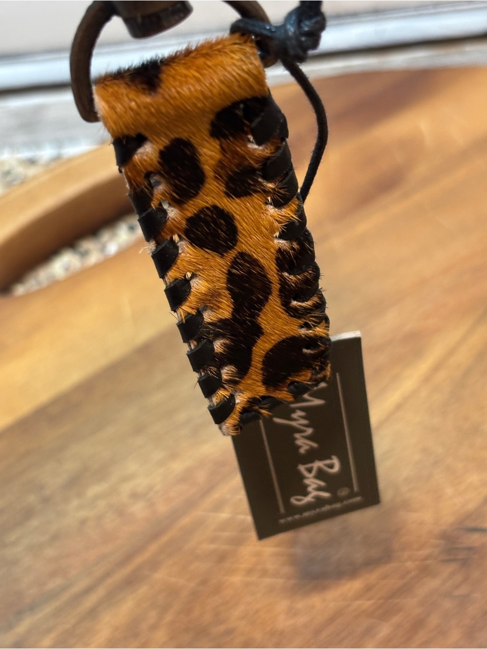 Myra Bag-Cheetah And Cowhide Wristlet Key fob-NWT - Picture 4 of 4